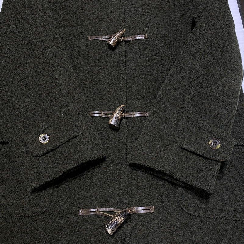 【中古品】【メンズ】 MONTGOMERY モンゴメリー DUFFEL COAT ダッフルコート アウター イングランド製 147-260126-ks-06-tei サイズ：USA8 カラー：モスグリーン 万代Net店