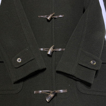 【中古品】【メンズ】 MONTGOMERY モンゴメリー DUFFEL COAT ダッフルコート アウター イングランド製 147-260126-ks-06-tei サイズ：USA8 カラー：モスグリーン 万代Net店