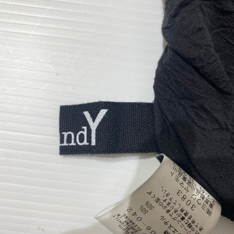 【中古品】【レディース】 Ground Y グラウンド ワイ CATCH WASHER HEM ROUND JUMBO T-SHIRT LONG SLEEVES GA-T06-042 キャッチ ワッシャー ヘムラウンド ジャンボ Tシャツ ロングスリーブ 長袖 トップス 140-260126-ks-01-tei サイズ：3 カラー：ブラック 万代Net店