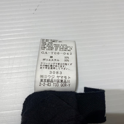 【中古品】【レディース】 Ground Y グラウンド ワイ CATCH WASHER HEM ROUND JUMBO T-SHIRT LONG SLEEVES GA-T06-042 キャッチ ワッシャー ヘムラウンド ジャンボ Tシャツ ロングスリーブ 長袖 トップス 140-260126-ks-01-tei サイズ：3 カラー：ブラック 万代Net店