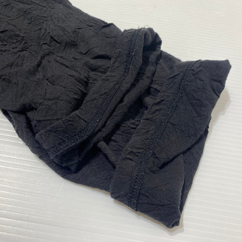 【中古品】【レディース】 Ground Y グラウンド ワイ CATCH WASHER HEM ROUND JUMBO T-SHIRT LONG SLEEVES GA-T06-042 キャッチ ワッシャー ヘムラウンド ジャンボ Tシャツ ロングスリーブ 長袖 トップス 140-260126-ks-01-tei サイズ：3 カラー：ブラック 万代Net店