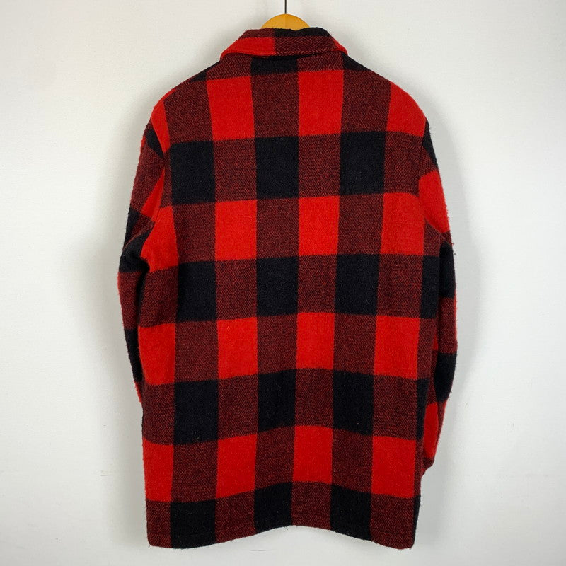【中古品】【メンズ】 WOOLRICH ウールリッチ 70's WOOL JACKET MADE IN USA VINTAGE 16010 70年代 ウールジャケット アウター USA製 ヴィンテージ 144-260127-ko-04-tei サイズ：M カラー：レッド 万代Net店