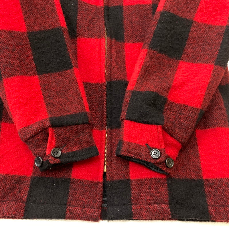 【中古品】【メンズ】 WOOLRICH ウールリッチ 70's WOOL JACKET MADE IN USA VINTAGE 16010 70年代 ウールジャケット アウター USA製 ヴィンテージ 144-260127-ko-04-tei サイズ：M カラー：レッド 万代Net店