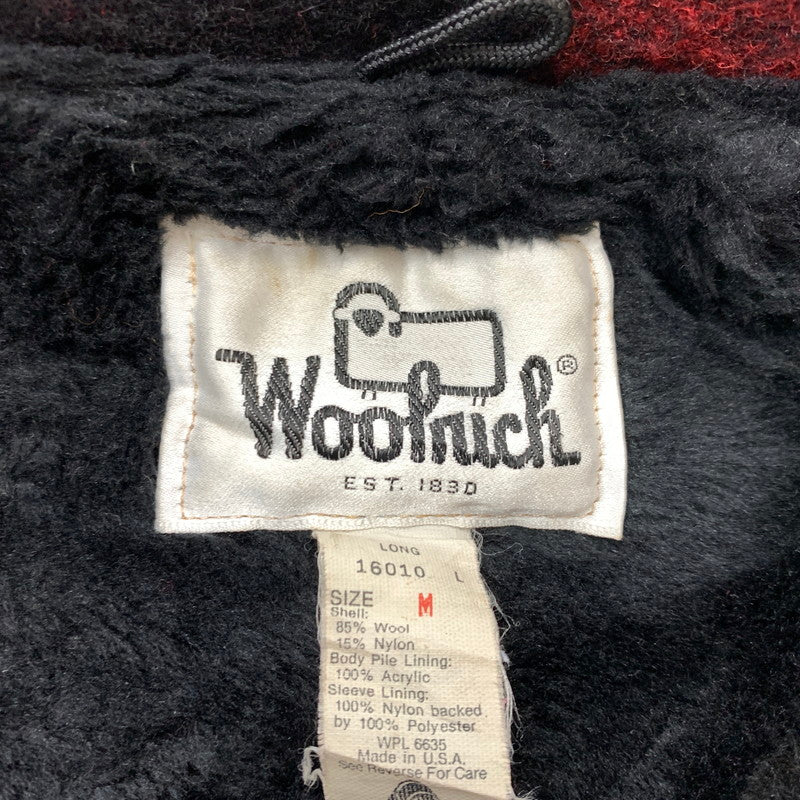 【中古品】【メンズ】 WOOLRICH ウールリッチ 70's WOOL JACKET MADE IN USA VINTAGE 16010 70年代 ウールジャケット アウター USA製 ヴィンテージ 144-260127-ko-04-tei サイズ：M カラー：レッド 万代Net店