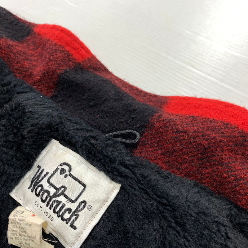 【中古品】【メンズ】 WOOLRICH ウールリッチ 70's WOOL JACKET MADE IN USA VINTAGE 16010 70年代 ウールジャケット アウター USA製 ヴィンテージ 144-260127-ko-04-tei サイズ：M カラー：レッド 万代Net店