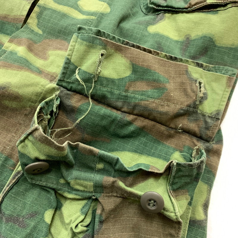 【中古品】【メンズ】 US.ARMY ユーエスアーミー JUNGLE FATIGUE JACKET ジャングル ファティーグ ジャケット アウター ミリタリージャケット 145-260127-ko-10-tei サイズ：XS-SHORT カラー：モスグリーン 万代Net店