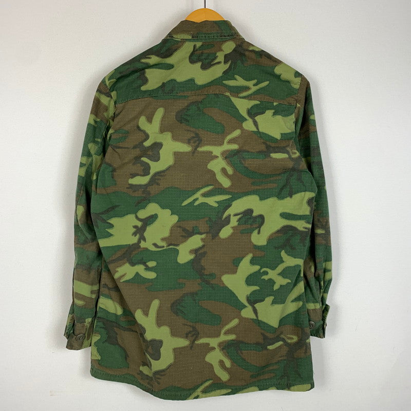 【中古品】【メンズ】 US.ARMY ユーエスアーミー JUNGLE FATIGUE JACKET ジャングル ファティーグ ジャケット アウター ミリタリージャケット 145-260127-ko-10-tei サイズ：XS-SHORT カラー：モスグリーン 万代Net店