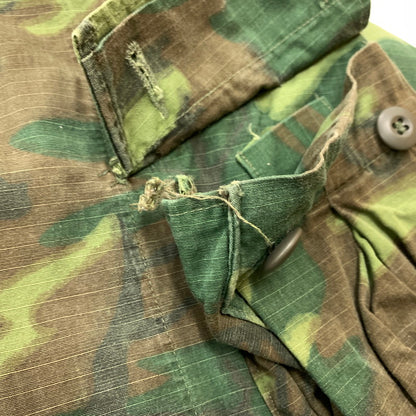 【中古品】【メンズ】 US.ARMY ユーエスアーミー JUNGLE FATIGUE JACKET ジャングル ファティーグ ジャケット アウター ミリタリージャケット 145-260127-ko-10-tei サイズ：XS-SHORT カラー：モスグリーン 万代Net店