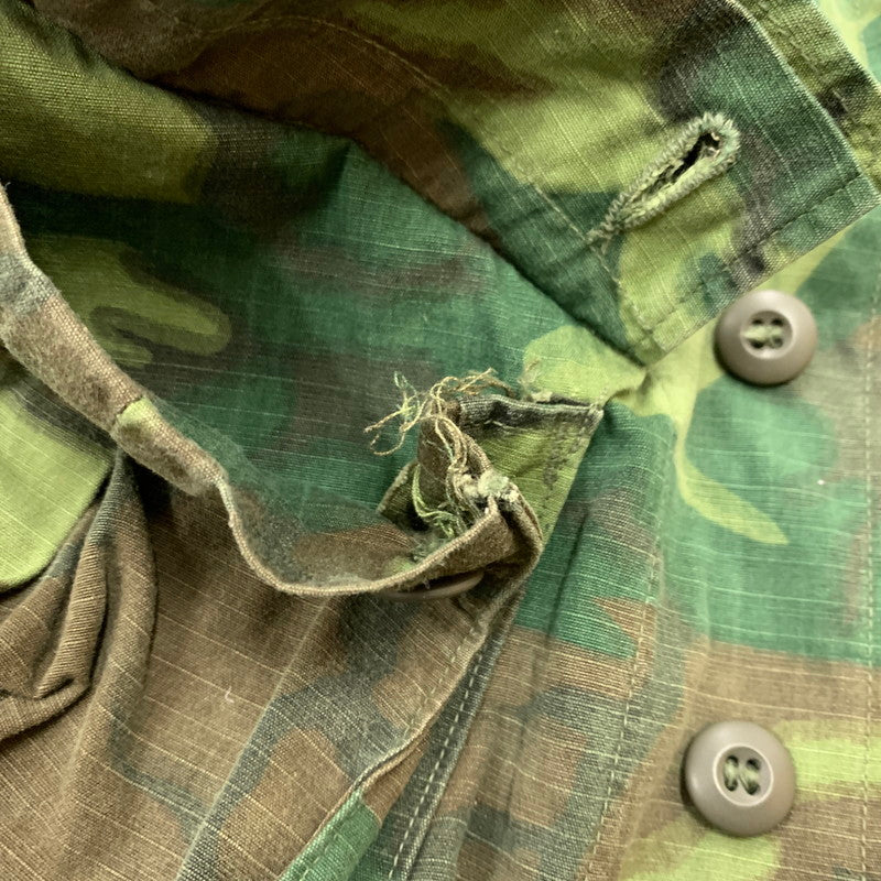 【中古品】【メンズ】 US.ARMY ユーエスアーミー JUNGLE FATIGUE JACKET ジャングル ファティーグ ジャケット アウター ミリタリージャケット 145-260127-ko-10-tei サイズ：XS-SHORT カラー：モスグリーン 万代Net店