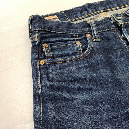 【中古品】【メンズ】 MOMOTARO JEANS 桃太郎ジーンズ DENIM NARROW TAPERED JEANS 0105SP デニム ナロー テーパード ジーンズ ボトムス 15.7OZ 156-260127-ko-12-tei サイズ：28 カラー：インディゴ 万代Net店