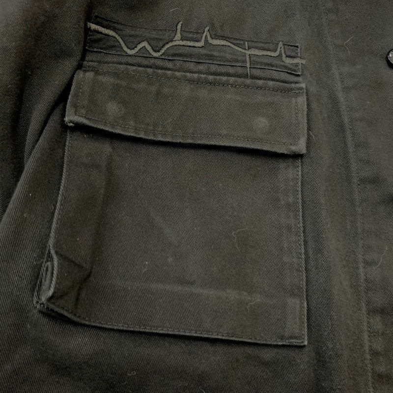 【中古品】【メンズ】 WTAPS ダブルタップス JUNGLE 01 L/S COTTON TWILL JAKCET 212WVDT-SHM02 ジャングル ロングスリーブ コットン ツイル ジャケット アウター ミリタリージャケット 142-260127-ko-02-fuz サイズ：4 カラー：ブラック 万代Net店