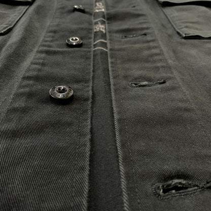 【中古品】【メンズ】 WTAPS ダブルタップス JUNGLE 01 L/S COTTON TWILL JAKCET 212WVDT-SHM02 ジャングル ロングスリーブ コットン ツイル ジャケット アウター ミリタリージャケット 142-260127-ko-02-fuz サイズ：4 カラー：ブラック 万代Net店