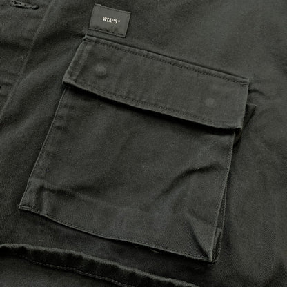 【中古品】【メンズ】 WTAPS ダブルタップス JUNGLE 01 L/S COTTON TWILL JAKCET 212WVDT-SHM02 ジャングル ロングスリーブ コットン ツイル ジャケット アウター ミリタリージャケット 142-260127-ko-02-fuz サイズ：4 カラー：ブラック 万代Net店