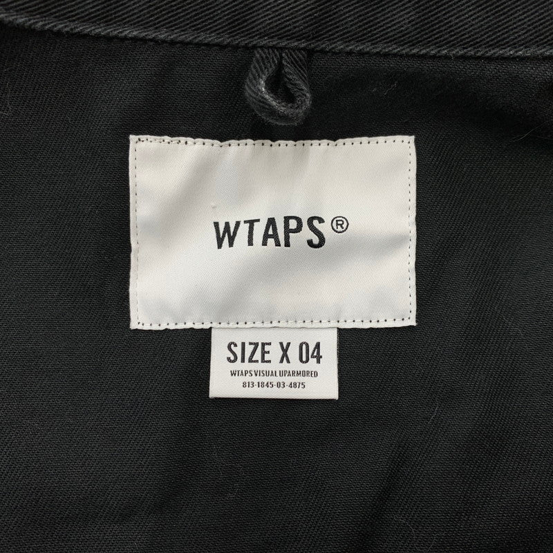 【中古品】【メンズ】 WTAPS ダブルタップス JUNGLE 01 L/S COTTON TWILL JAKCET 212WVDT-SHM02 ジャングル ロングスリーブ コットン ツイル ジャケット アウター ミリタリージャケット 142-260127-ko-02-fuz サイズ：4 カラー：ブラック 万代Net店