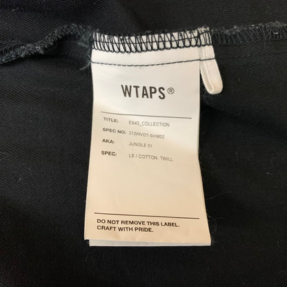 【中古品】【メンズ】 WTAPS ダブルタップス JUNGLE 01 L/S COTTON TWILL JAKCET 212WVDT-SHM02 ジャングル ロングスリーブ コットン ツイル ジャケット アウター ミリタリージャケット 142-260127-ko-02-fuz サイズ：4 カラー：ブラック 万代Net店