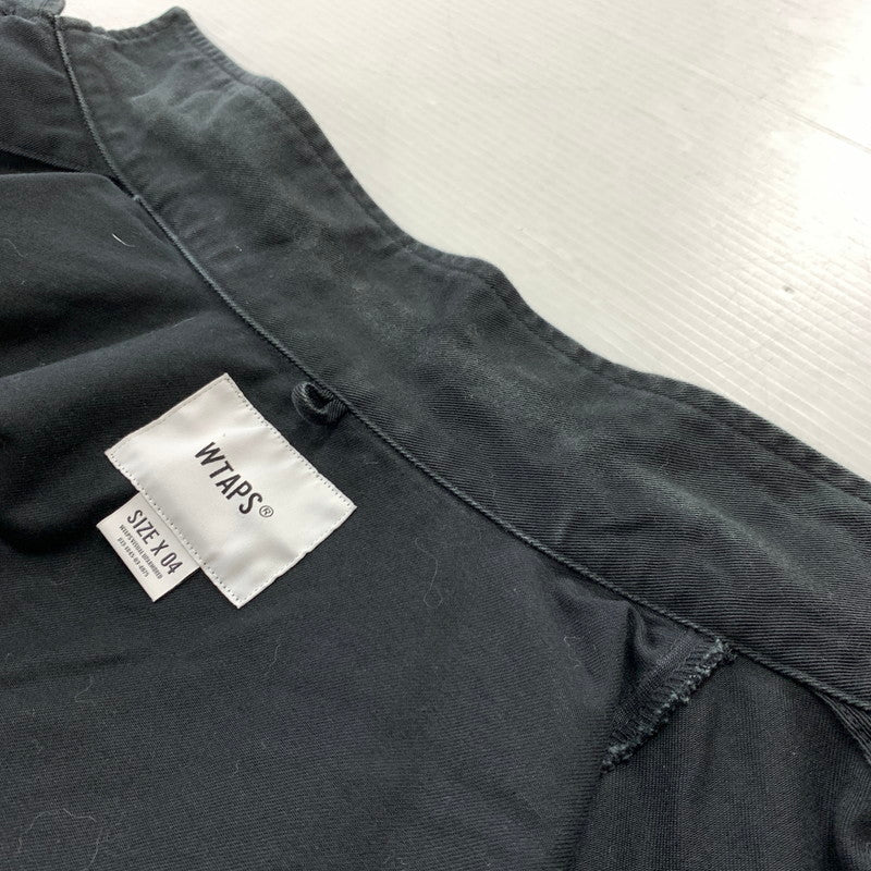 【中古品】【メンズ】 WTAPS ダブルタップス JUNGLE 01 L/S COTTON TWILL JAKCET 212WVDT-SHM02 ジャングル ロングスリーブ コットン ツイル ジャケット アウター ミリタリージャケット 142-260127-ko-02-fuz サイズ：4 カラー：ブラック 万代Net店
