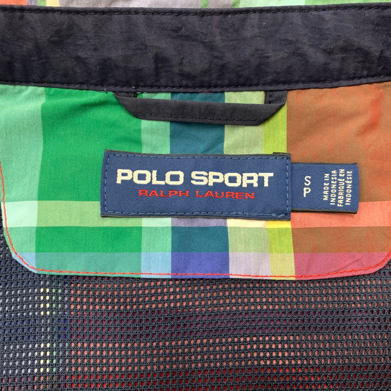 【中古品】【メンズ】 POLO SPORTS ポロスポーツ ZIP CHECK JACKET ジップ チェック ジャケット ライトアウター スイングトップ ラルフローレン 147-260128-ko-13-tei サイズ：S カラー：マルチ 万代Net店