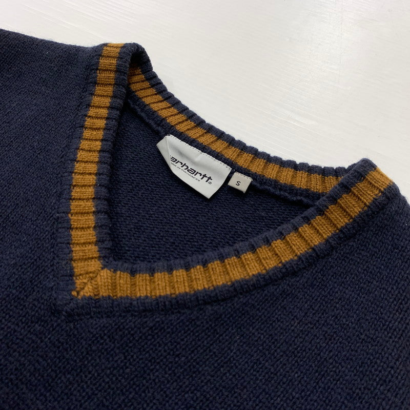 【中古品】【メンズ】 Carhartt WIP カーハート ワークインプログレス STANFORD SWEATER I032281 スタンダート セーター トップス ニット 145-260128-ko-03-tei サイズ：S カラー：ダークネイビー 万代Net店