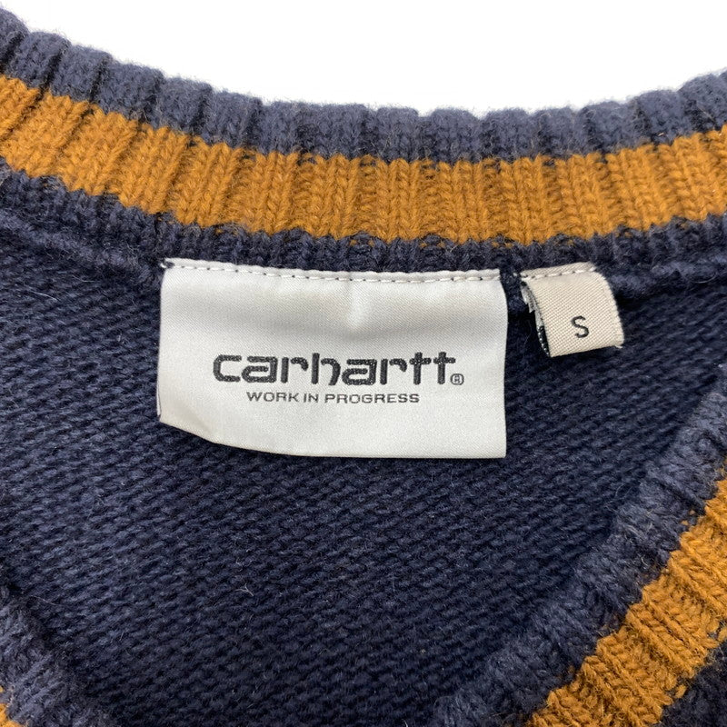 【中古品】【メンズ】 Carhartt WIP カーハート ワークインプログレス STANFORD SWEATER I032281 スタンダート セーター トップス ニット 145-260128-ko-03-tei サイズ：S カラー：ダークネイビー 万代Net店