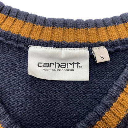 【中古品】【メンズ】 Carhartt WIP カーハート ワークインプログレス STANFORD SWEATER I032281 スタンダート セーター トップス ニット 145-260128-ko-03-tei サイズ：S カラー：ダークネイビー 万代Net店
