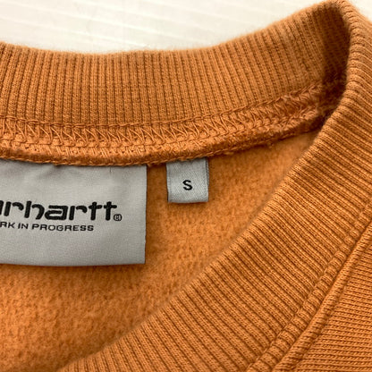 【中古品】【メンズ】 Carhartt WIP カーハート ワークインプログレス AMERICAN SCRIPT SWEAT I025475 アメリカン スクリプト スウェット トップス トレーナー 145-260128-ko-05-fuz サイズ：S カラー：オレンジ 万代Net店