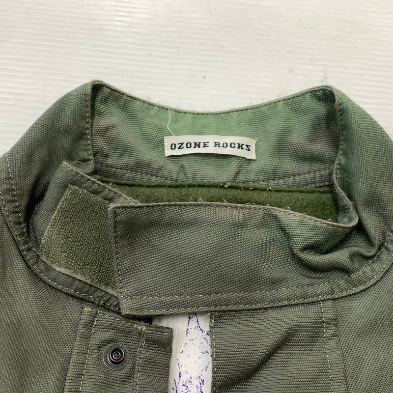 【現状渡し品】【メンズ】 OZONE ROCKS オゾンロックス MILITALY JACKET 8AC-0025 ミリタリージャケット アウター ナイロンジャケット モッズコート 140-260128-ko-09-tei サイズ：L カラー：カーキ 万代Net店