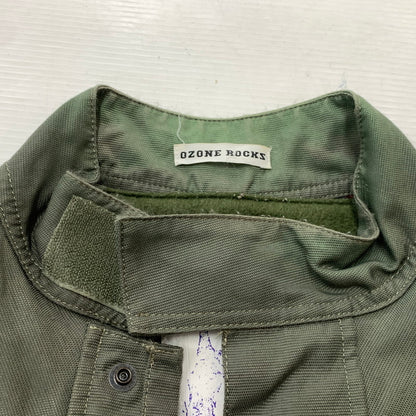 【現状渡し品】【メンズ】 OZONE ROCKS オゾンロックス MILITALY JACKET 8AC-0025 ミリタリージャケット アウター ナイロンジャケット モッズコート 140-260128-ko-09-tei サイズ：L カラー：カーキ 万代Net店