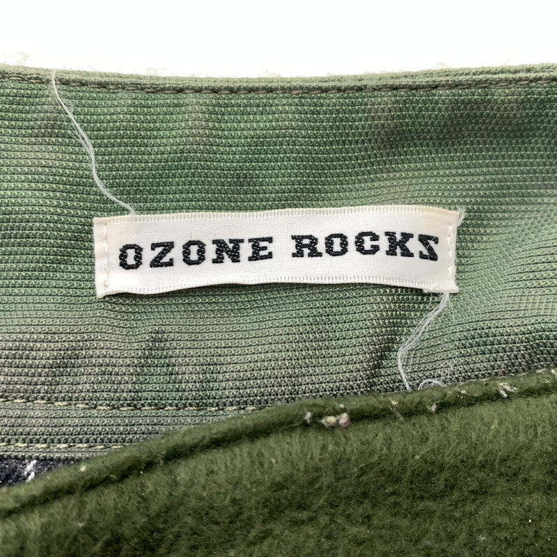 【現状渡し品】【メンズ】 OZONE ROCKS オゾンロックス MILITALY JACKET 8AC-0025 ミリタリージャケット アウター ナイロンジャケット モッズコート 140-260128-ko-09-tei サイズ：L カラー：カーキ 万代Net店