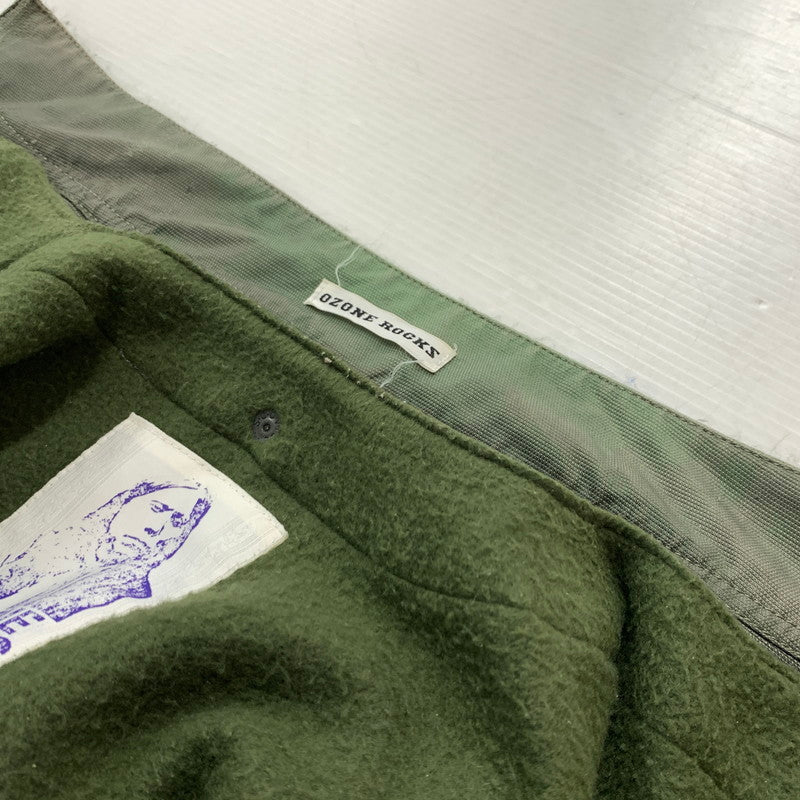 【現状渡し品】【メンズ】 OZONE ROCKS オゾンロックス MILITALY JACKET 8AC-0025 ミリタリージャケット アウター ナイロンジャケット モッズコート 140-260128-ko-09-tei サイズ：L カラー：カーキ 万代Net店