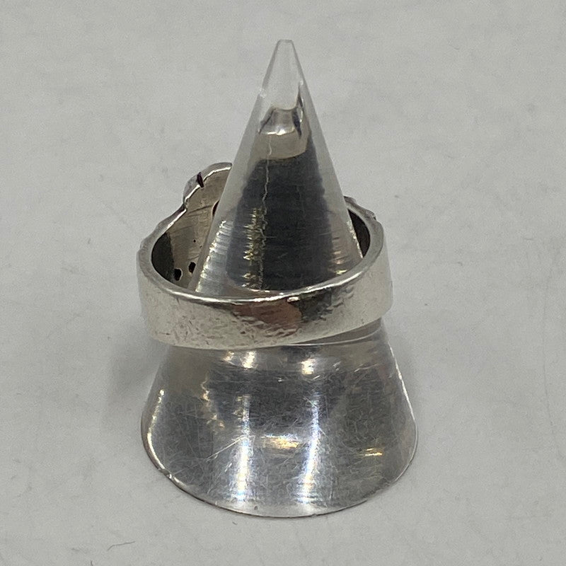 【中古品】【メンズ】 BIGBLACKMARIA ビッグブラックマリア DOKURO UNIVERSITY RING ドクロ ユニバーシティリング アクセサリー 指輪 192-260128-yy-10-tei カラー：シルバー 17.5号 万代Net店