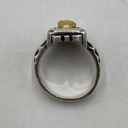 【中古品】【メンズ】 BIGBLACKMARIA ビッグブラックマリア DOKURO UNIVERSITY RING ドクロ ユニバーシティリング アクセサリー 指輪 192-260128-yy-10-tei カラー：シルバー 17.5号 万代Net店
