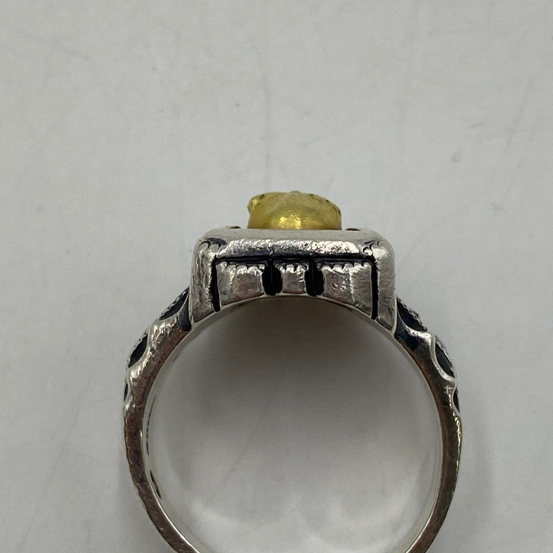 【中古品】【メンズ】 BIGBLACKMARIA ビッグブラックマリア DOKURO UNIVERSITY RING ドクロ ユニバーシティリング アクセサリー 指輪 192-260128-yy-10-tei カラー：シルバー 17.5号 万代Net店