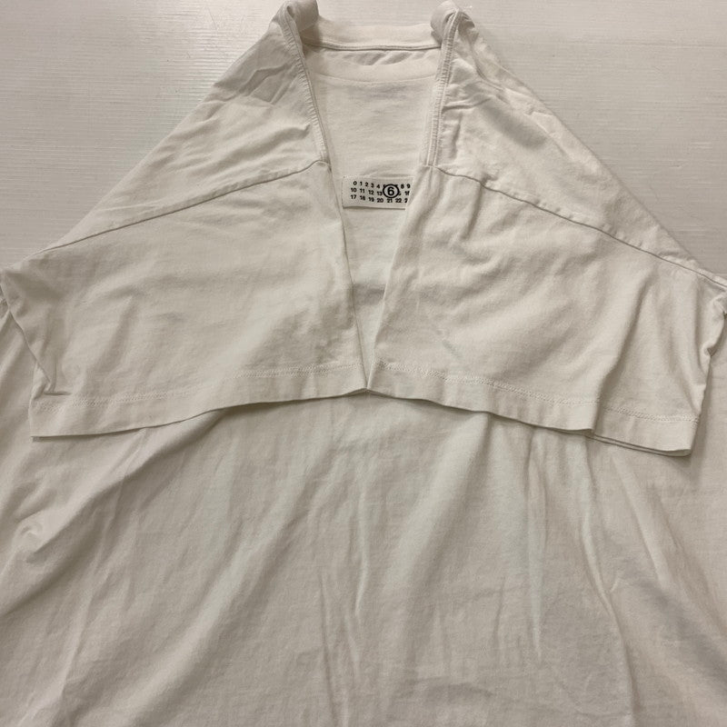 【中古品】【メンズ】 MAISON MARGIELA メゾンマルジェラ NUMBERING LOGO S/S TEE MM6 SH0GC0033 S24312 ナンバリング ロゴ ショートスリーブ Tシャツ トップス 半袖 クルーネック 141-260128-ko-01-fuz サイズ：S カラー：ホワイト 万代Net店