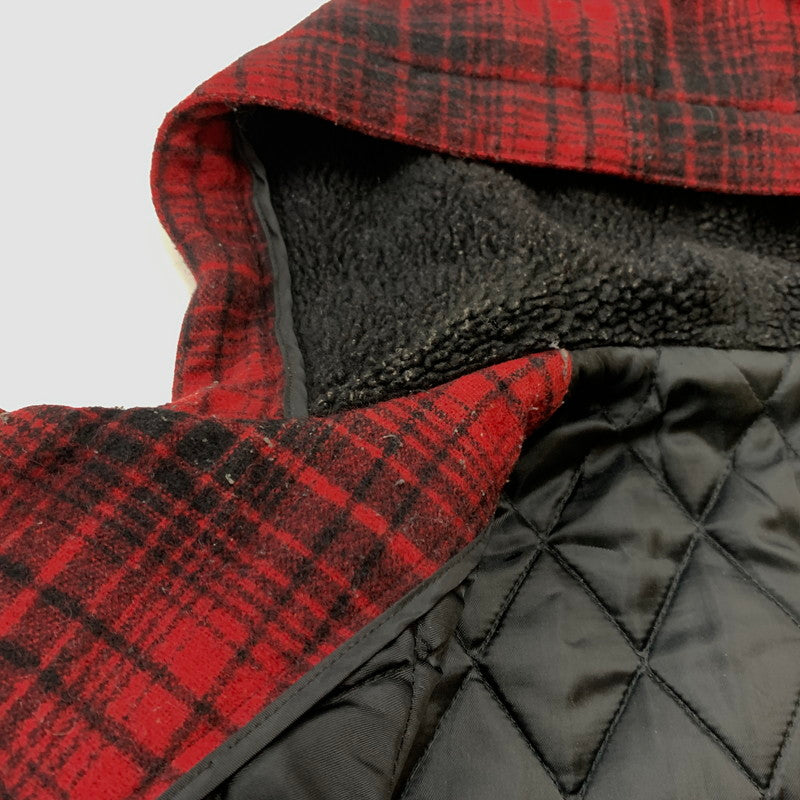 【中古品】【メンズ】 BURBERRY BLACK LABEL バーバリーブラックレーベル SHORT DUFFEL COAT D1F25-623-18 ショート ダッフル コート アウター ジャケット ウール 141-260128-ko-12-tei サイズ：L カラー：レッド 万代Net店