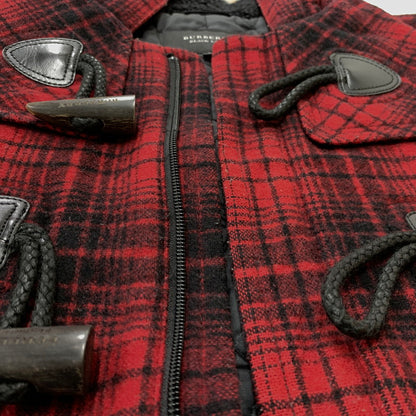 【中古品】【メンズ】 BURBERRY BLACK LABEL バーバリーブラックレーベル SHORT DUFFEL COAT D1F25-623-18 ショート ダッフル コート アウター ジャケット ウール 141-260128-ko-12-tei サイズ：L カラー：レッド 万代Net店