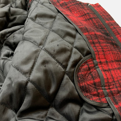 【中古品】【メンズ】 BURBERRY BLACK LABEL バーバリーブラックレーベル SHORT DUFFEL COAT D1F25-623-18 ショート ダッフル コート アウター ジャケット ウール 141-260128-ko-12-tei サイズ：L カラー：レッド 万代Net店
