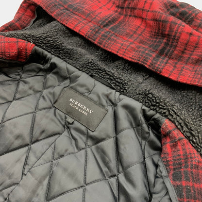 【中古品】【メンズ】 BURBERRY BLACK LABEL バーバリーブラックレーベル SHORT DUFFEL COAT D1F25-623-18 ショート ダッフル コート アウター ジャケット ウール 141-260128-ko-12-tei サイズ：L カラー：レッド 万代Net店