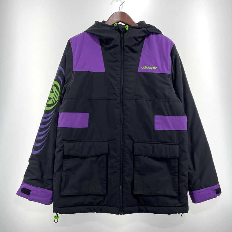 【中古品】【メンズ】 ADIDAS アディダス GRAPHIC PADDED JACKET GJ6721 グラフィック パデッド ジャケット アウター 148-260826-yo-15-teih サイズ：M カラー：ブラック/パープル 万代Net店