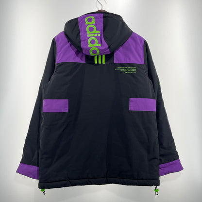【中古品】【メンズ】 ADIDAS アディダス GRAPHIC PADDED JACKET GJ6721 グラフィック パデッド ジャケット アウター 148-260826-yo-15-teih サイズ：M カラー：ブラック/パープル 万代Net店