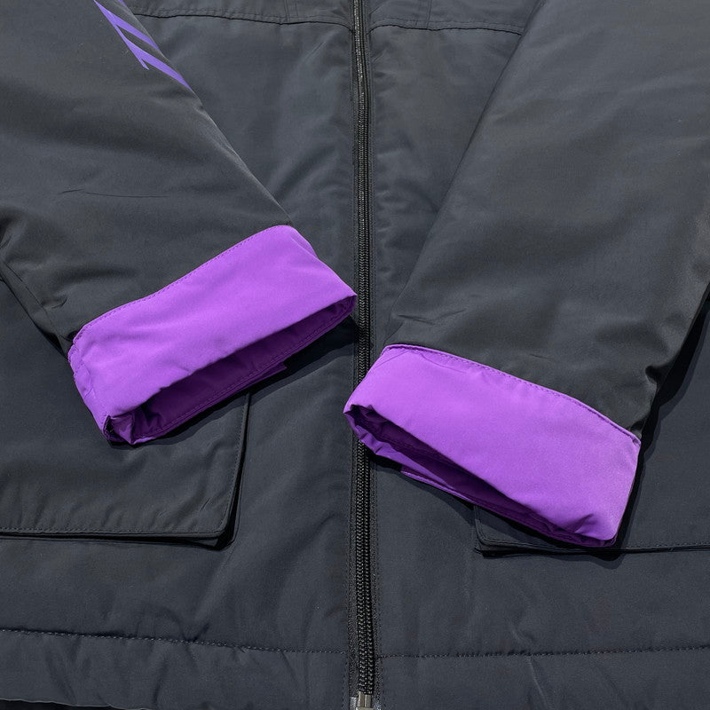 【中古品】【メンズ】 ADIDAS アディダス GRAPHIC PADDED JACKET GJ6721 グラフィック パデッド ジャケット アウター 148-260826-yo-15-teih サイズ：M カラー：ブラック/パープル 万代Net店