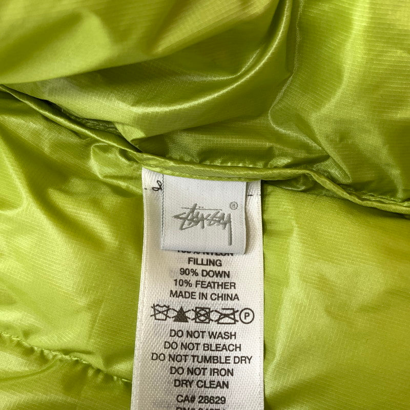 【中古品】【メンズ】 STUSSY ステューシー MIDWEIGHT HOODED PUFFER DOWN JACKET 115783 ミッドウェイト フードパファー ダウンジャケット アウター 142-260129-ko-28-tei サイズ：S カラー：ライムグリーン 万代Net店