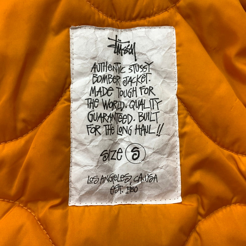 【中古品】【メンズ】 STUSSY ステューシー FLIGHT BOMBER JACKET 115865 フライト ボンバー ジャケット アウター コーデュラ 142-260129-ko-27-tei サイズ：S カラー：ブラック 万代Net店