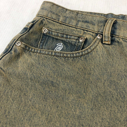 【中古品】【メンズ】 STUSSY ステューシー BIG OL' SHORT DENIM 112296 ビッグ OL ショート デニム ボトムス ショートパンツ ハーフパンツ 153-260201-yy-18-fuz サイズ：30 カラー：ビーチウォッシュ 万代Net店