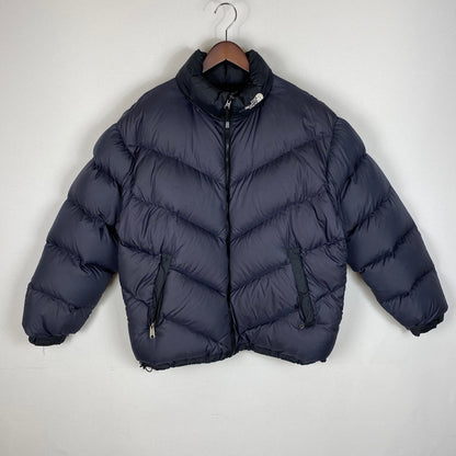 【現状渡し品】【メンズ】 THE NORTH FACE ザ・ノースフェイス DOWN JACKET 807999 ダウンジャケット アウター 144-260415-ks-14-tei サイズ：XL/※シミ有 カラー：ネイビー 万代Net店