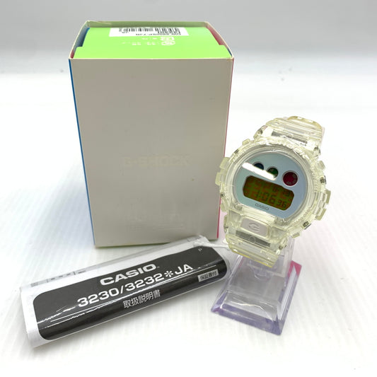【中古品】【メンズ】 CASIO カシオ 25TH ANNIVERSARY MODEL DIGITAL G-SHOCK DW-6900SP-7JR 25周年記念モデル デジタル ジーショック 腕時計 クォーツ 196-260814-yo-06-tei カラー：クリア 万代Net店