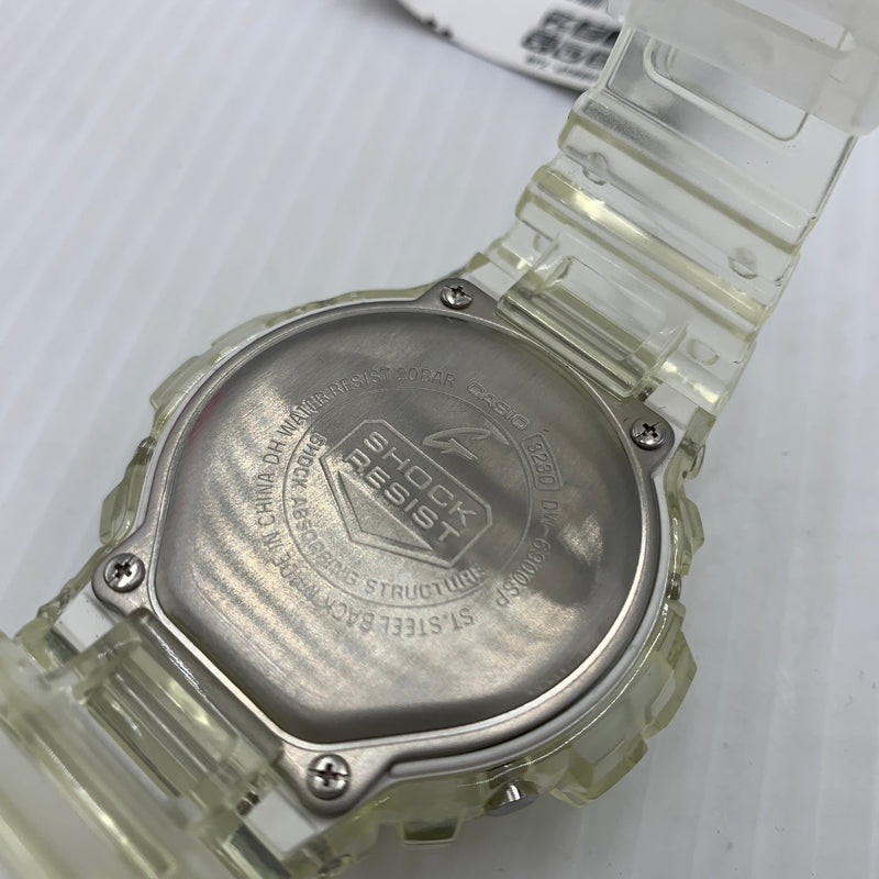 【中古品】【メンズ】 CASIO カシオ 25TH ANNIVERSARY MODEL DIGITAL G-SHOCK DW-6900SP-7JR 25周年記念モデル デジタル ジーショック 腕時計 クォーツ 196-260814-yo-06-tei カラー：クリア 万代Net店