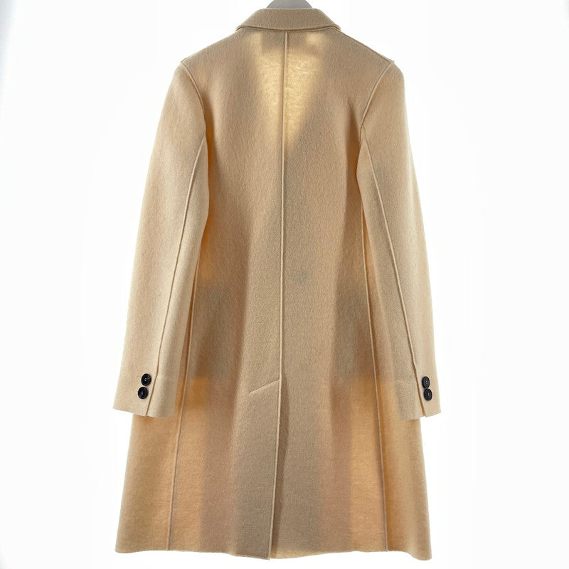 【中古品】【レディース】 HARRIS WHARF LONDON ハリスワーフロンドン FELT WOOL CHESTER COAT フェルト ウール チェスター コート ライトアウター 168-260202-yo-01-tei サイズ：42 カラー：アイボリー 万代Net店