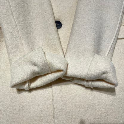 【中古品】【レディース】 HARRIS WHARF LONDON ハリスワーフロンドン FELT WOOL CHESTER COAT フェルト ウール チェスター コート ライトアウター 168-260202-yo-01-tei サイズ：42 カラー：アイボリー 万代Net店