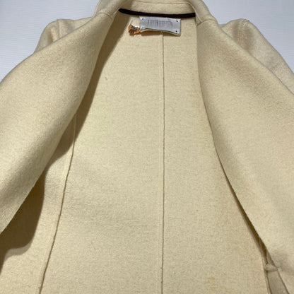 【中古品】【レディース】 HARRIS WHARF LONDON ハリスワーフロンドン FELT WOOL CHESTER COAT フェルト ウール チェスター コート ライトアウター 168-260202-yo-01-tei サイズ：42 カラー：アイボリー 万代Net店