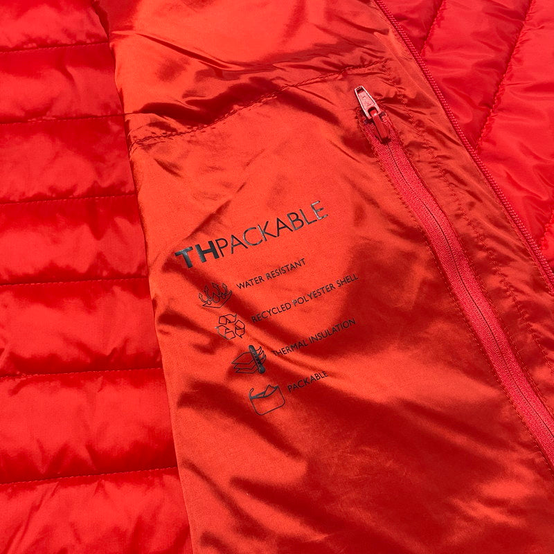 【中古品】【メンズ】 TOMMY HILFIGER トミーヒルフィガー LIGHTWEIGHT PACKABLE JACKET ライトウェイト パッカブル ジャケット アウター 147-260202-yo-03-tei サイズ：L カラー：レッド 万代Net店